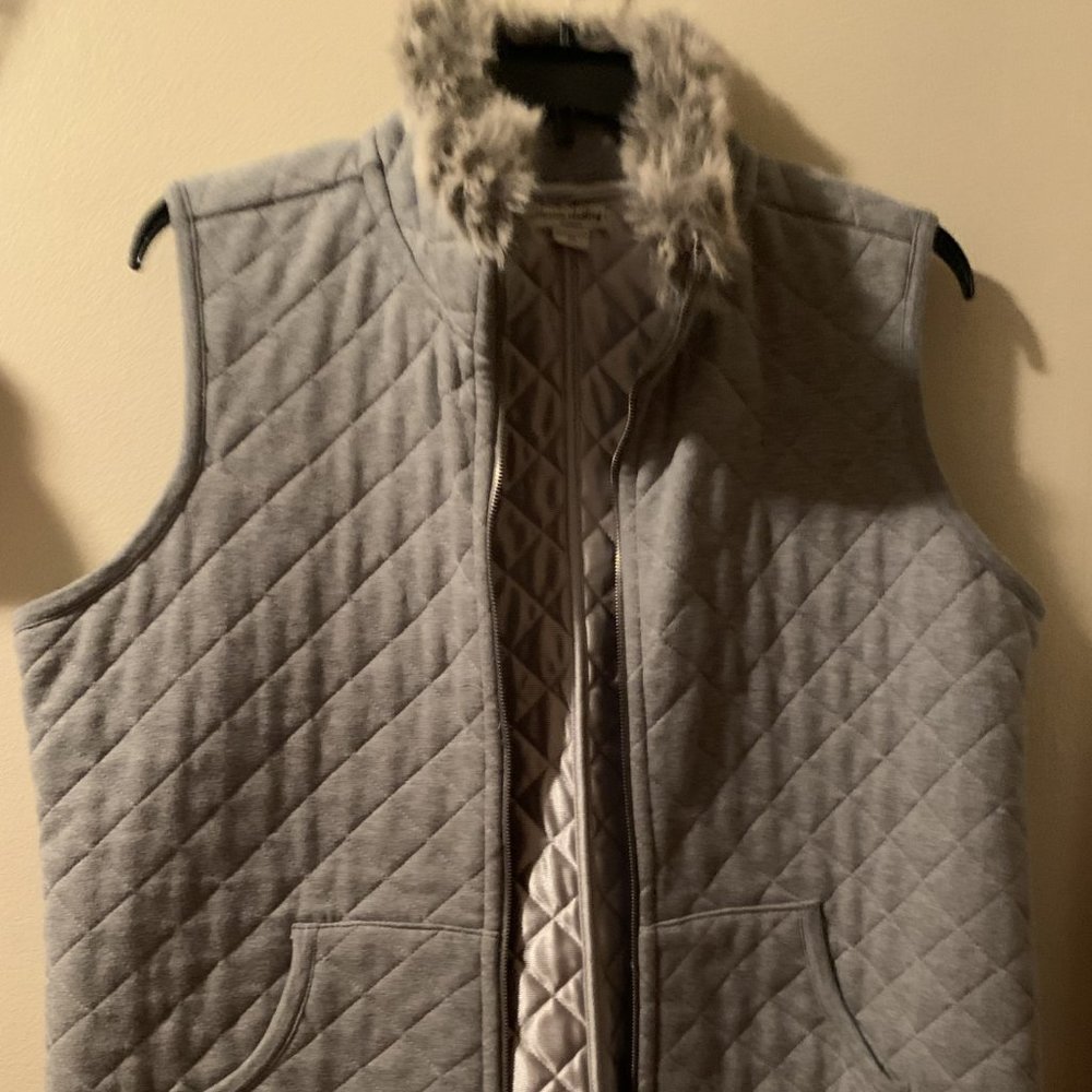 Telluride Quilted Faux Fur Vest